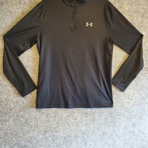 Under Armour Medium Womens 1/4 Zip Heatgear Pullover Black